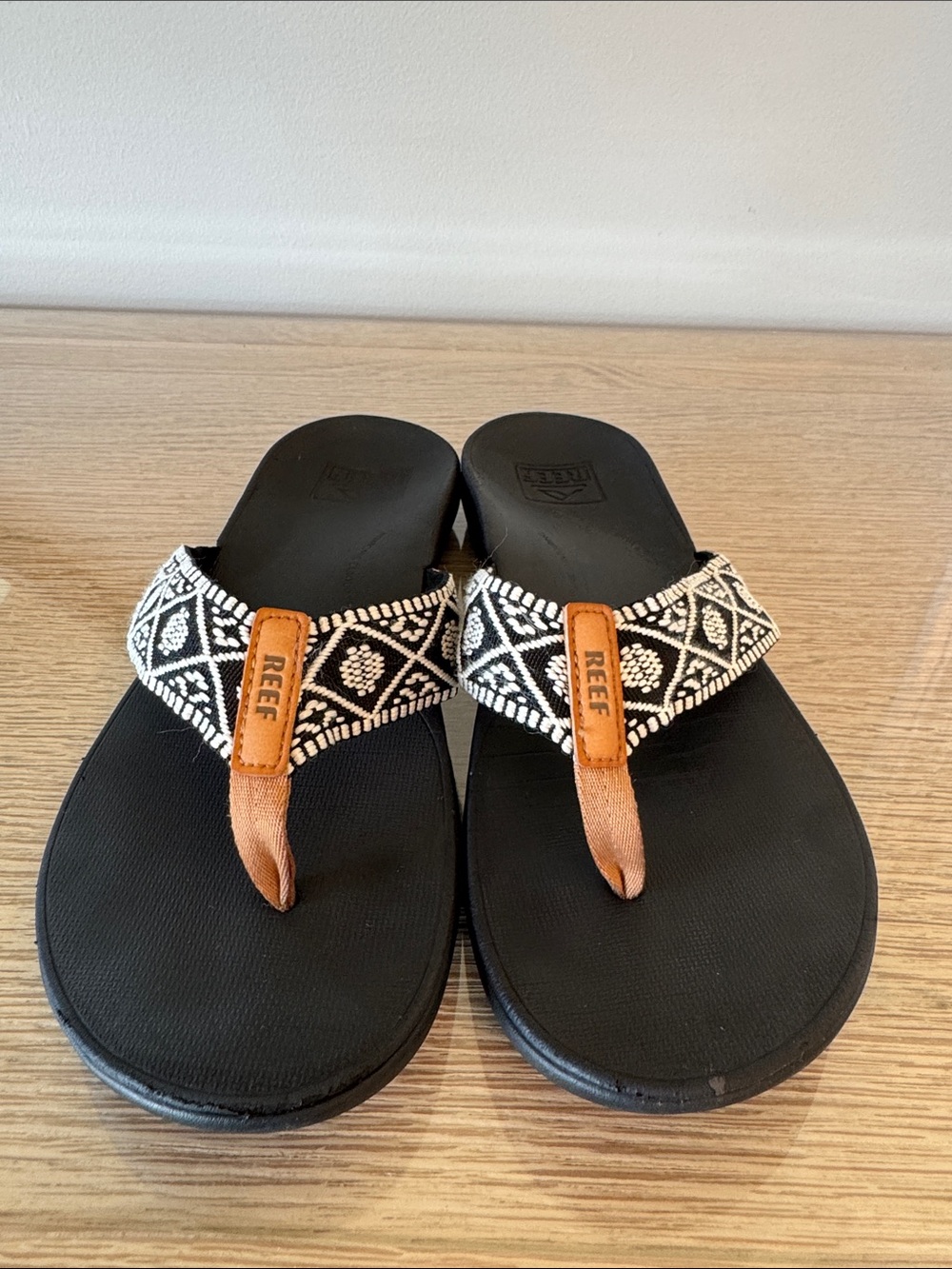 Reef Black Woven Orthotic Sandals, Women’s Size 10 - Picture 8 of 13